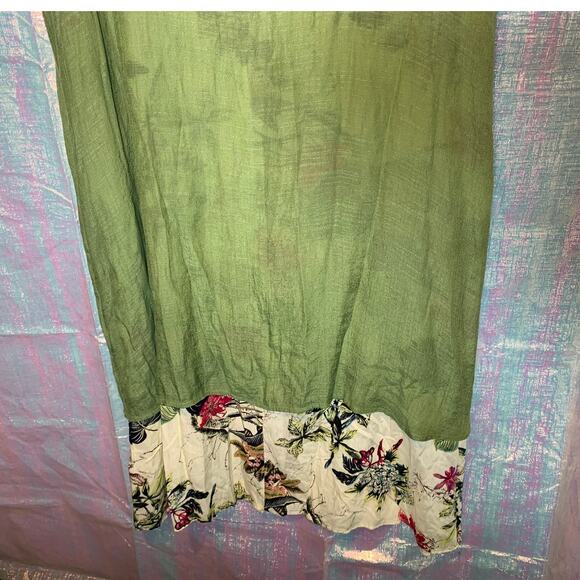 Cellabie Floral Short Sleeve Dress Womens 2XL 100% Cotton Lagenlook tropical - Picture 9 of 9